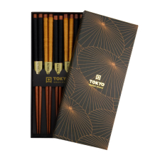 Gold Umbrella Chopstick Set 5 pair at Tokyo Design Studio (picture 1 of 4)