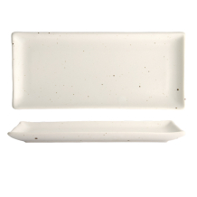 28.5x12.5cm Kohiki White Matte Rect. Plate at Tokyo Design Studio (picture 1 of 6)