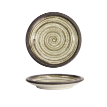 Schwarz/Weiß Asashio Runder Teller bei Tokyo Design Studio (Bild 1 von 5)