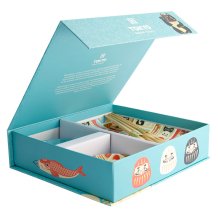 4 Stück mit Essstäbchen Kawaii Japan Sushi-Teller-Geschenkset bei Tokyo Design Studio (Bild 1 von 6)