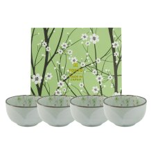 Green Cosmos 4 Schalen Set bei Tokyo Design Studio (Bild 1 von 5)