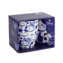 TDS, Tasse, Kawaii Blue Maneko Tasse im Geschenkbox, Ø 8,5x10,2cm 340ml, Art Nr. 33612