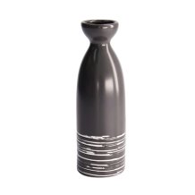 TDS, Sake-Bottle, Black Maru, 17.5cm 180ml, Item No. 7476