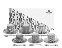 TDS, Espresso Set, Nippon Black, 18-piece set, Item No. 8491